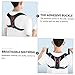 Beaupretty Invisible Back Brace Posture Corrector for Men and Women Breathable Thin Sitting Posture Support Belt with Durable Nylon Sponge PU Leather Comfortable Wear for Home Office School