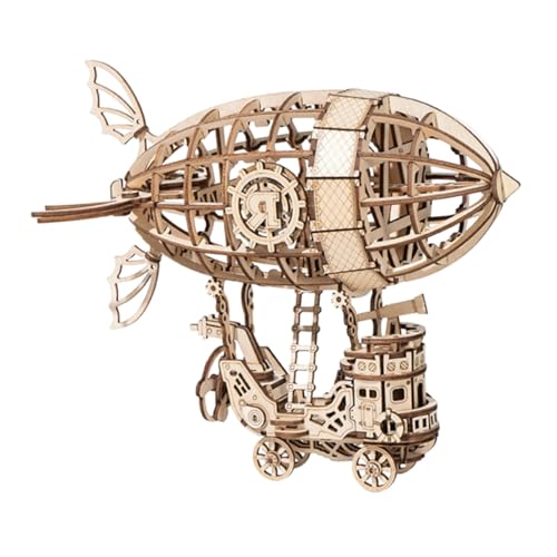 Wooden Airship Model Kit – DIY Handmade Puzzle for Adults