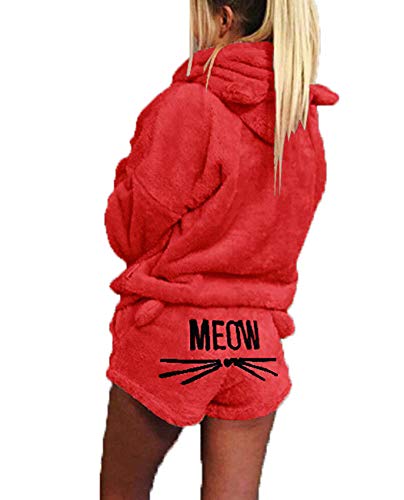 Ensembles De Pyjama pour Femmes De Grande Taille Automne Hiver Flanelle Dessin Animé Pyjamas Chauds VêTements De Nuit Mignon Femme Mode Filles Homewear Cover