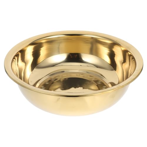 KONTONTY Cuenco Acero Inoxidable Grueso Multifunción Para Mezclar Lavar Verduras y Remojar Pies Cubeta Redonda Cocina Hogar Segura y Fácil Limpieza