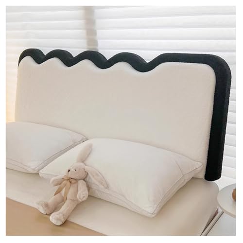 Cabecero acolchado montado en la pared con almohadilla protectora 3D y soporte para videojuegos negro oscuro 135 x 60 cm