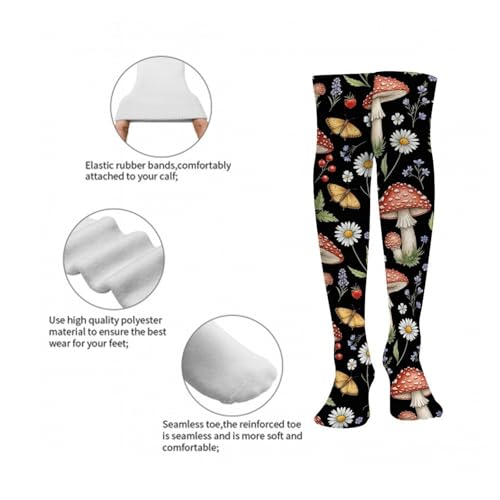 Women Girls Non Slide Winter Warm Socks for Training, Football, Hunting2