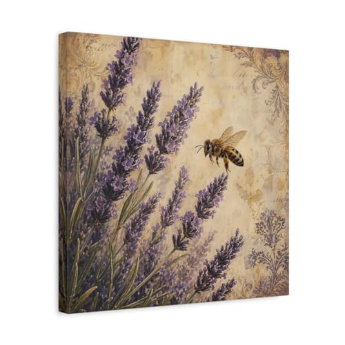 Toile abeille lavande pour créer une ambiance provençale et chaleureuse au salon