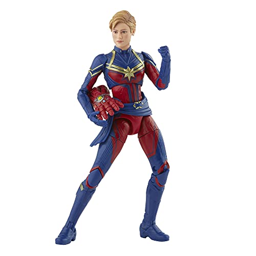 Hasbro Marvel Legends Series, pack de 2 figurines de 15 cm, Captain Marvel et Rescue Armor, personnages Infinity Saga, design premium, 12 accessoires F0190
