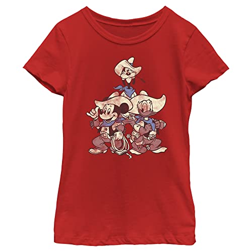 Disney Mickey Classic Vintage Western Friends Girls Standard T-Shirt