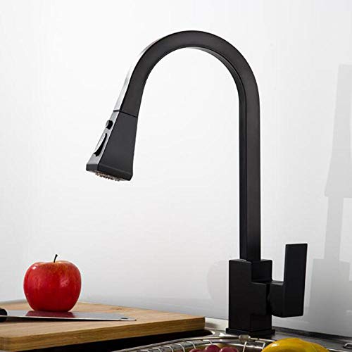 Robinet de cuisine avec pulvérisateur rétractable anti-éclaboussure - 4