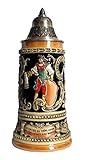  King Jarra de cerveza alemana Friedolin, jarra 0,75 litros