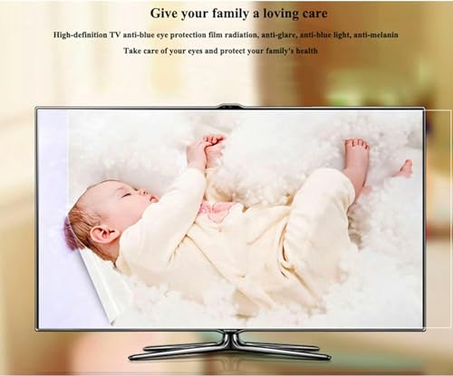 Protector de pantalla mate antiluz azul para televisores, antirreflejos, antirreflejos, antiarañazos, bloquea la luz azul dañina, protege los ojos, aplicación sin burbujas
