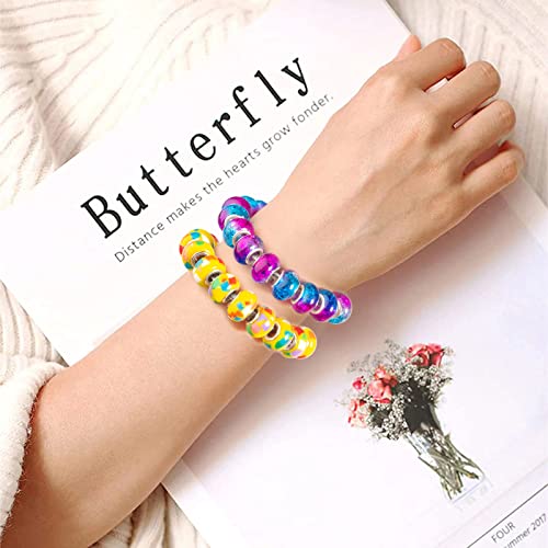 400 Pcs European Large Hole Beads, Zyehxed Assorted European Craft Beads Mixed Color Rhinestone Lampwork Beads Large Hole Spacer Beads For Diy Charms Bracelet Necklace Earring Jewelry Making Supplies #TOP4