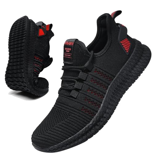 Image of Mens Slip On Walking Shoes Lightweight Breathable Non Slip Running Comfortable Gym Tennis Athletic Fashion Sneakers Men