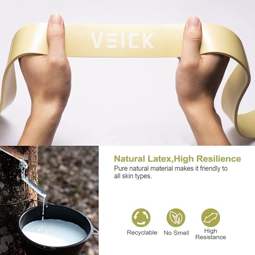 Image of VEICK Pull Up Resistance Bands Set, Heavy Stretch Workout Bands, Fitness Assistance Bands for Men Women, Portable Exercise Equipment for Home Gym Office Travel