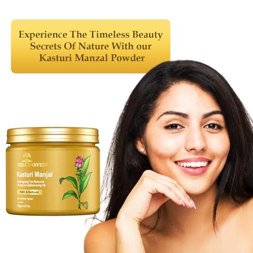 Kasturi Manjal - Curcuma Aromatica/Wild Turmeric Powder For All Skin Types| For Glowing Skin| Skin Tone | Blemish-Free | Overall Complexion| 150Gm, 1 Count