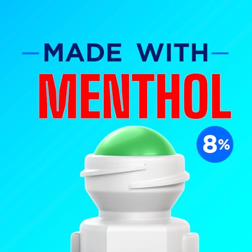 Image of Icy Hot Original Pain Relief No-Mess Roll-On Applicator, Lime & Mint, 2 oz. | Revive and recovery, fast-acting pain relief with 8% menthol for backaches, joints, muscle strains and arthritis