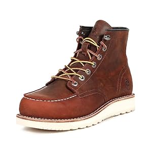 Herren Arbeitsstiefel Weiche Moc Toe Klassische Knöchel Mode Casual 6‘’ Keilsohle Schuhe