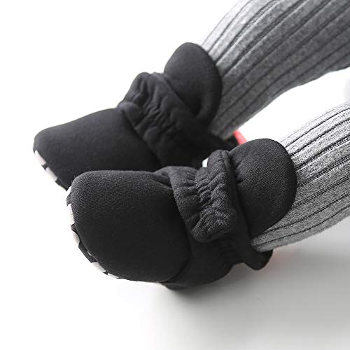 Timatego Newborn Baby Boys Girls Booties Stay On Socks Non Skid Soft Sole Infant Toddler Warm Winter House Slipper Crib Shoes 0-18 Months thumb #1