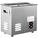 VEVOR Knob Sonic Cleaner 3L 40kHz Ultrasonic Cleaning Machine Knob Control Sonic Cleaner 304 Stainless Steel Sonic Cleaner Machine with Heater & Timer for Cleaning Jewelry Eyeglasses Watches
