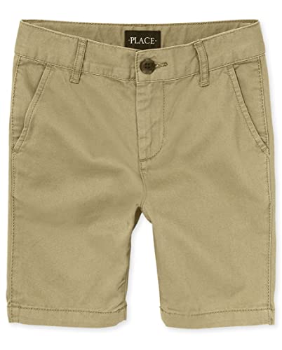 The Childrens Place boys Stretch Chino Shorts Flax 7 slim