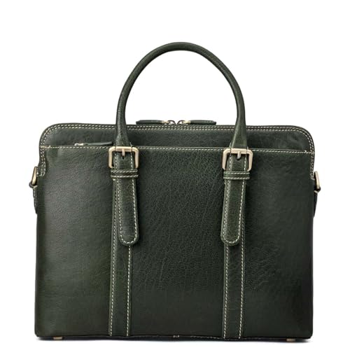 Image of Da Milano Leather Laptop Bag for Men & Women | Laptop Messenger Bag | Fits Up To 14 inch Laptop | Ideal for Office Purpose