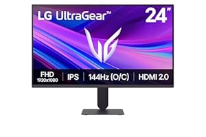 LG Ultragear™ 24G411A-B.AEU Ecran PC Gaming 24" - Dalle IPS résolution FHD (1920x1080), 5ms GtG 144Hz, HDR 10, sRGB 99% (CIE1931), AMD FreeSync, inclinable, DisplayPort 1.4, HDMI 2.0