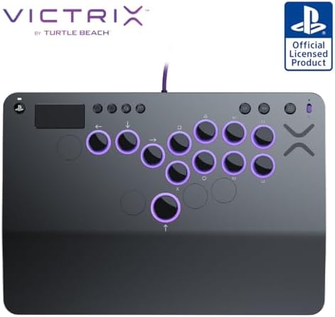 （06:00時点） 【SONY公式ライセンス商品】Victrix by TURTLE BEACH Pro KO レバーレス アケコン フルカスタマイズ対応 格闘ゲーム用 競技 大会 eスポーツ向け軽量デザイン PS5/PS4/PC対応 レバレス【国内正規品】