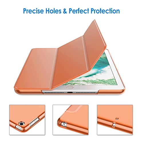 Image of JETech Case for iPad (9.7-Inch, 2018 /2017 Model, 6th /5th Generation), Smart Cover Auto Wake /Sleep (Papaya)