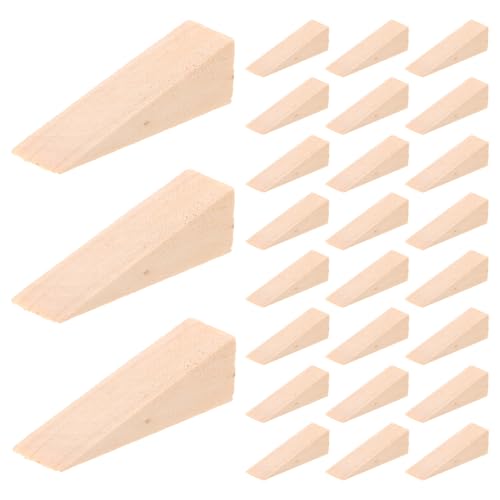 Blocs triangulaires et cales de porte en bois pour sols lisses et moquettes