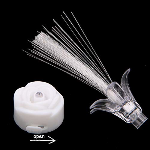 Apol Colorful Fiber Optic Led Rose Light,Changing Flash Light Set 10 Pcs For Kids Toy Home Party Decoration #TOP2