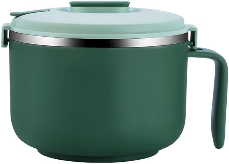 900ml/1200ml Noodle Bowl Soup Bowl Easy to Storage Large Capacity Stainless Steel Anti-rust Mixing Bowl for Noodles(Black,222g)