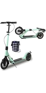 Amazon.com: ZQHQKJ Kick Scooter for Teens & Adults. Foldable