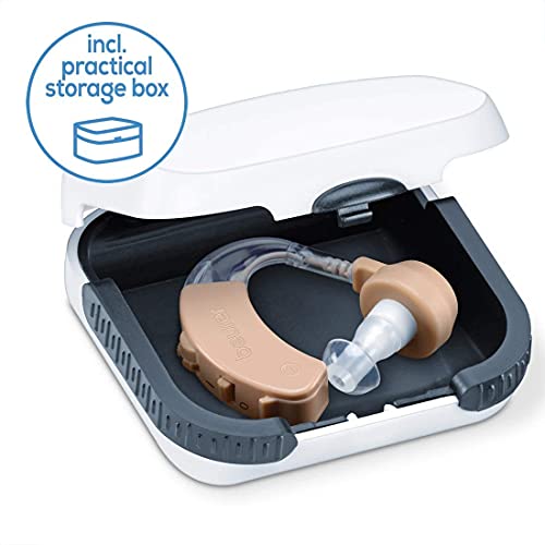 Image of Beurer HA20 Hearing Amplifier | Amplifies the volume of sounds for restricted hearing abilities | Ergonomic fit behind the ear | Individually adjustable | 3 years warranty. (HA 20)