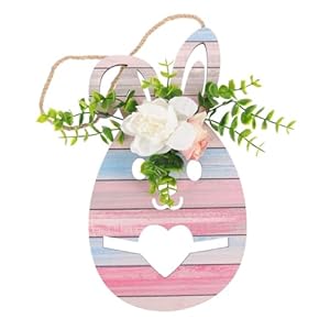 Vaguelly Osterhase Holzverzierung mit Herz