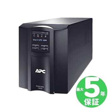 Amazon | APC 無停電電源装置 UPS 1000VA/670W SMT1000J5W 5年