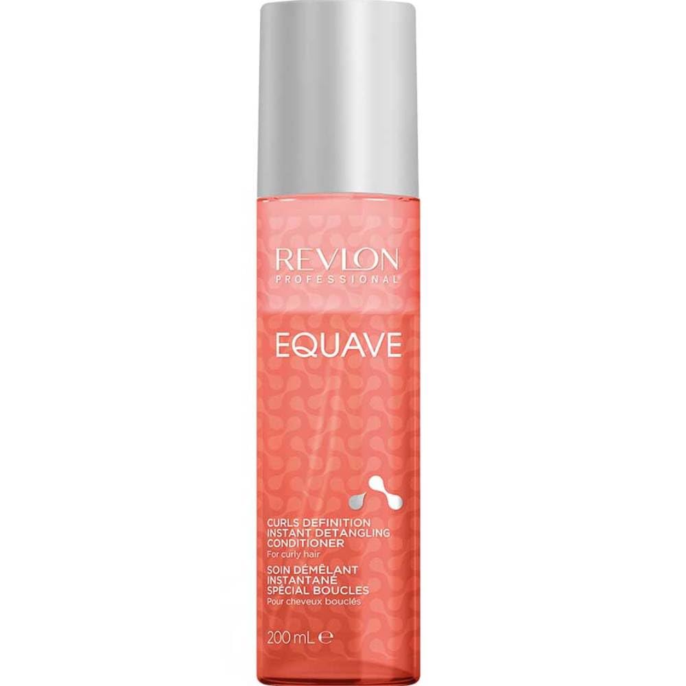 REVLON PROFESSIONAL EQUAVE Curls Definition Instant Detangling Conditioner, 200 ml, Detangling, Vegan Leave in Spray Conditioner for Curly Hair, 2-Phase Hair Care for Curls