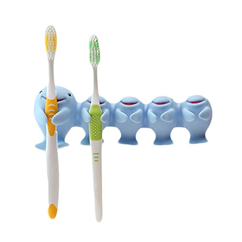 DZT1968 Creative Home Lovely Whale Toothbrush Holder Scientific Sucker Toothbrush Rack
