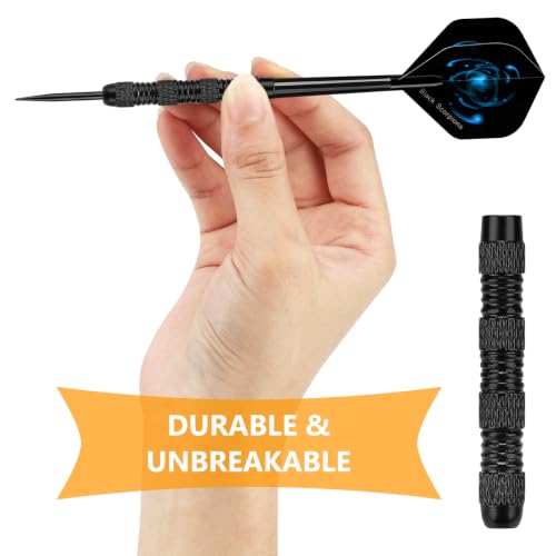 Image of Accmor Metal Tip Darts, Steel Tip Darts, 14 Grams Professional Metal Darts, Darts Metal Tip Set, Metal Darts for Dartboard