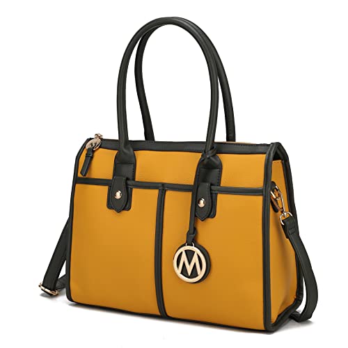 Bolso tipo Satchel MKF Collection para mujer, bolso cruzado y de mano con asas superiores, de Mia K miniatura 1