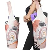 Yoga Mat Bag - Long Tote with Pockets - Holds More Yoga Accessories - Yoga Bag Fit Most Size Mats - Good Morning Sunshine Yoga Mat Carrier