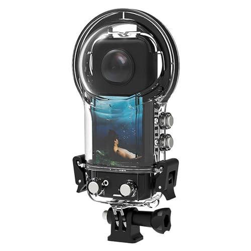 Boîtier De Plongée Invisible 50m Pour Insta360 X3 - Étui Étanche Caméra Action 360° Sous-Marin Transparent