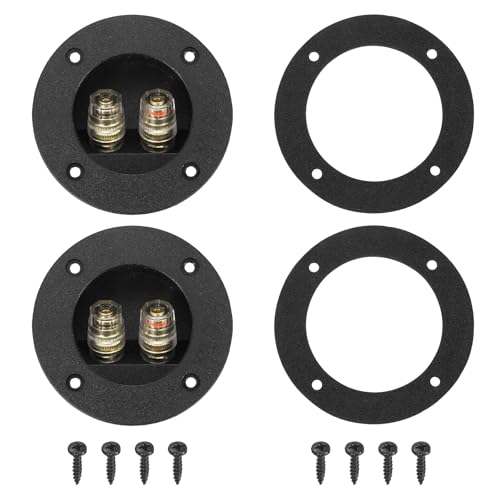 Terminal para caja de altavoz 2 piezas 1.9 pulg redondo miniatura 1