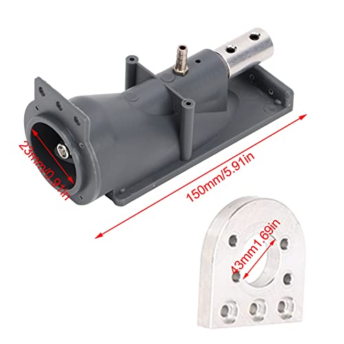 26 mm RC-Bootsstrahlruder, Zahnradantrieb, langlebig und zuverlässig, einfach zu bedienen, ideal für RC-Boote mit Jetantrieb