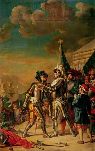 Toile murale abstraite Henri II Nicolas Guy Brenet - Peinture salon 60x90