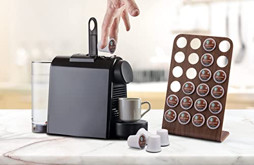 Samdi Coffee Pod Holder, K Pod Holder - 24 Pod Capacity K Cup Holder Organizer And K Cup Holder Wide, Coffee Bar Accessories Compatible With K Cup(Walnut) #TOP3