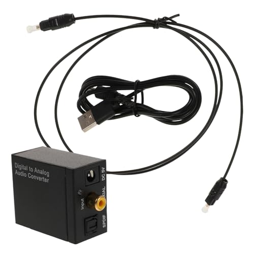 Convertidor de fibra óptica a coaxial de 3,5mm DAC para audio doméstico y RV
