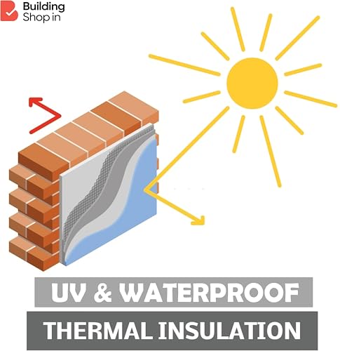 Image of Buildingshop Fiber Mesh 145 Gsm (4 Inch X 50 Meter) For Waterproofing to Roof /Crack Patch Crack Filler (1.5 kg)