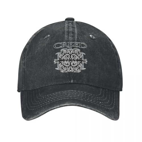 Chapeau de Camionneur Creed en Coton Usé Style Vintage Rock pour Homme et Femme