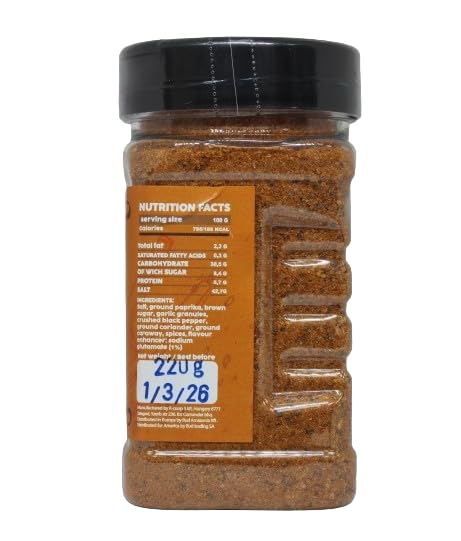 Mezcla de especias Grilled Ribs para costillas de cerdo a la barbacoa, 220 gr