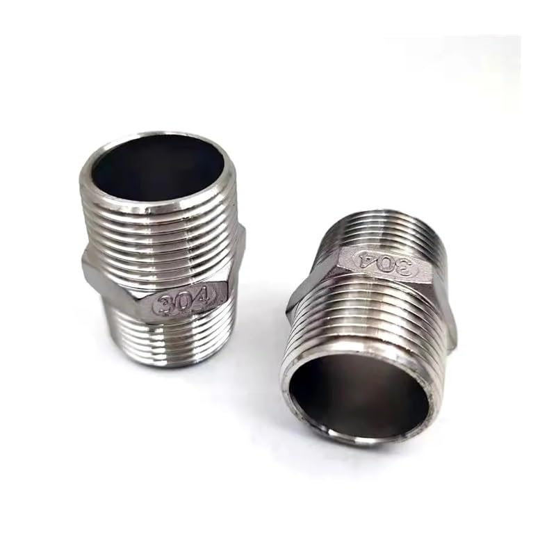 Conector de unión de tubería hexagonal de acero inoxidable SS304 con rosca macho BSP de 2-1/2" (1 unidad)