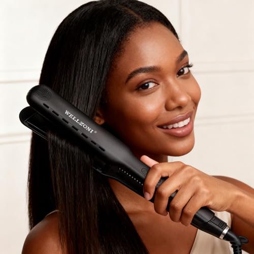 Plancha de pelo de titanio 1.5 pulg para cabello grueso miniatura 6