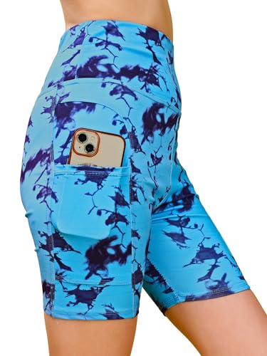 Image of High Waist Sports Activewear Shots for Women and Girls|Use at The Gym|Yoga or Cycling Shorts with Pocket Black