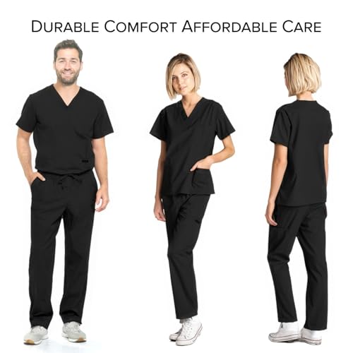 Image of Dagacci Scrubs Medical Uniform Women and Men Scrubs Shirts and Tops